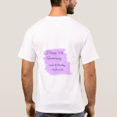 Lila Aquarellplatz, modern 10 Jahre alt T-Shirt (Rückseite)