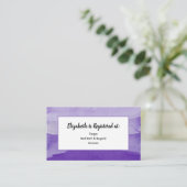 Lila Aquarellregisterkarte Begleitkarte (Stehend Vorderseite)
