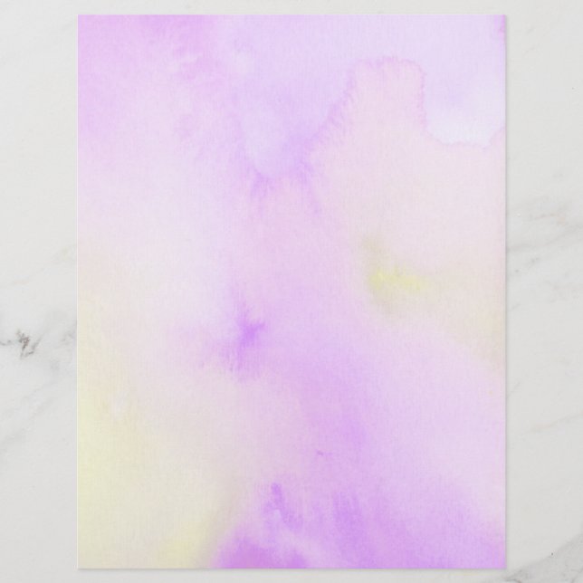 Lila Aquarellseite (Vorderseite)