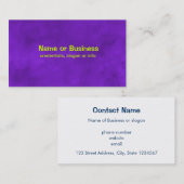 Lila Aquarelltextur Visitenkarte (Vorne/Hinten)