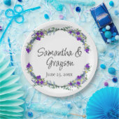 Lila Aquarellviolette Pappteller (Party)