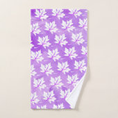 Lila Aquarellwäsche, Monogramm Badhandtuch Set (Handtuch)