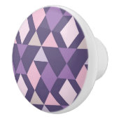 Lila arabisches geometrisches Muster Keramikknauf (Rechts)