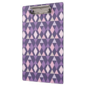 Lila arabisches geometrisches Muster Klemmbrett (Links)