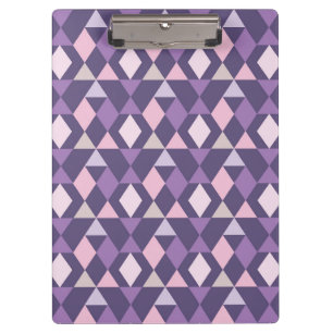 Lila arabisches geometrisches Muster Klemmbrett