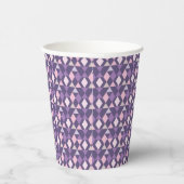 Lila arabisches geometrisches Muster Pappbecher (Rechts)
