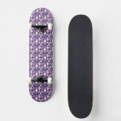 Lila arabisches geometrisches Muster Skateboard (Vorderseite)