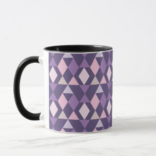 Lila arabisches geometrisches Muster Tasse