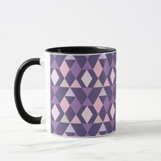Lila arabisches geometrisches Muster Tasse (Links)