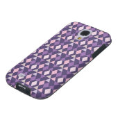 Lila Arabisches Geometrismuster Case-Mate Samsung Galaxy Hülle (unten)