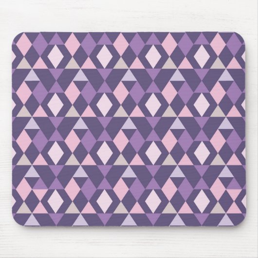 Lila Arabisches Geometrismuster Mousepad (Vorne)