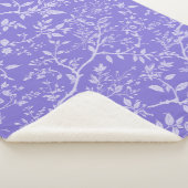 Lila Arboretum Sherpa Blanket Sherpadecke (3/4)