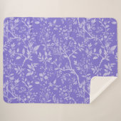 Lila Arboretum Sherpa Blanket Sherpadecke (Vorderseite (Horizontal))