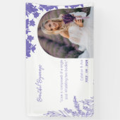 lila Arch Schöne Anfänge Hochzeitsdesign Banner (Vertikal)