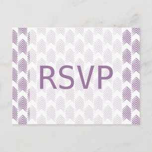 Lila Arrow-Antwort Postkarte