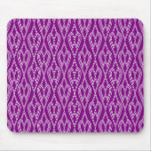 Lila Art Deco Blumenbeete Mousepad (Vorne)