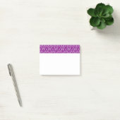 Lila Art Deco Blumenbeete Post-it Klebezettel (Büro)