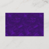 Lila Art Deco China Seide Business Card Visitenkarte (Rückseite)