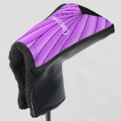Lila Art Deco Design Golf Headcover (3/4 Vorderseite)