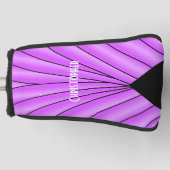 Lila Art Deco Design Golf Headcover (Vorderseite)