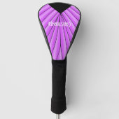 Lila Art Deco Design Golf Headcover (Vorderseite)
