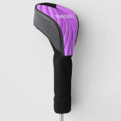 Lila Art Deco Design Golf Headcover (angewinkelt)