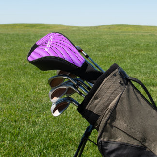 Lila Art Deco Design Golf Headcover
