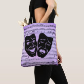 Lila Art Unites Theater Masken Tasche (Von Nahem)