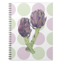 Lila Artichoke-Dots-Notebook