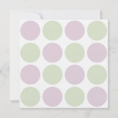 Lila Artichokes dots Luncheon Einladung (Rückseite)