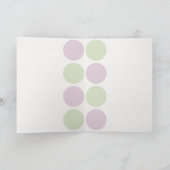 Lila Artichokes Geburtstagskarte Karte (Innenseite)