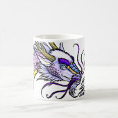Lila asiatischer Drache Kaffeetasse (Mittel)