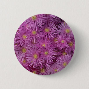 Lila Aster-Blume Button