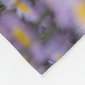 Lila Aster-Blume Fleecedecke (Ecke)