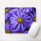 Lila Aster-Blume im RHS Garden Wisley Mousepad (Mit Mouse)
