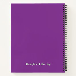 Lila Aster Blume Journal - Personalisiert Notizblock