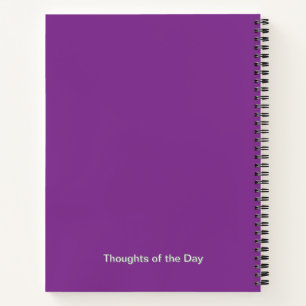 Lila Aster Blume Journal - Personalisiert Notizblock