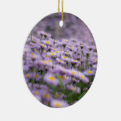 Lila Aster-Blume Keramik Ornament (Rechts)