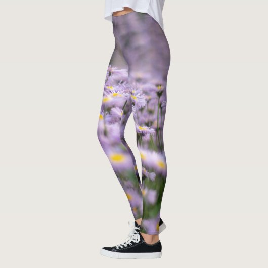 Lila Aster-Blume Leggings (Links)