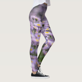 Lila Aster-Blume Leggings