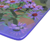 lila Aster-Glasschneidplatte Schneidebrett (Ecke)