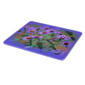lila Aster-Glasschneidplatte Schneidebrett (Ecke)