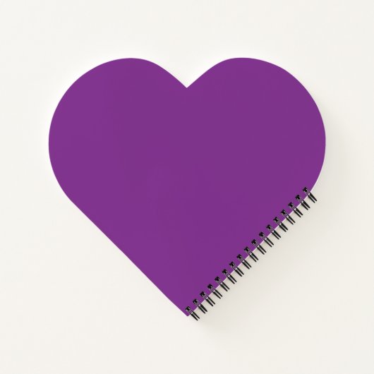 Lila Aster Heart Shaped Notepad - Personalisiert Notizblock (Rückseite)