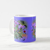 lila Aster-Kaffee-Tasse Kaffeetasse (Vorderseite Links)