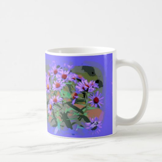 lila Aster-Kaffee-Tasse Kaffeetasse (Rechts)