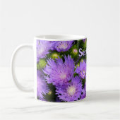Lila Aster-Wildblumen Fotografie Kaffeetasse (Links)