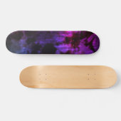 Lila Ästhetik Hot Pink Black Goth Skateboard (Horizontal)