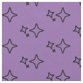 Lila ästhetisches Sternmuster Stoff (Nahaufnahme)