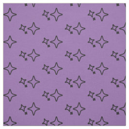 Lila ästhetisches Sternmuster Stoff
