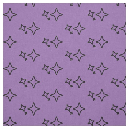 Lila ästhetisches Sternmuster Stoff (Muster)